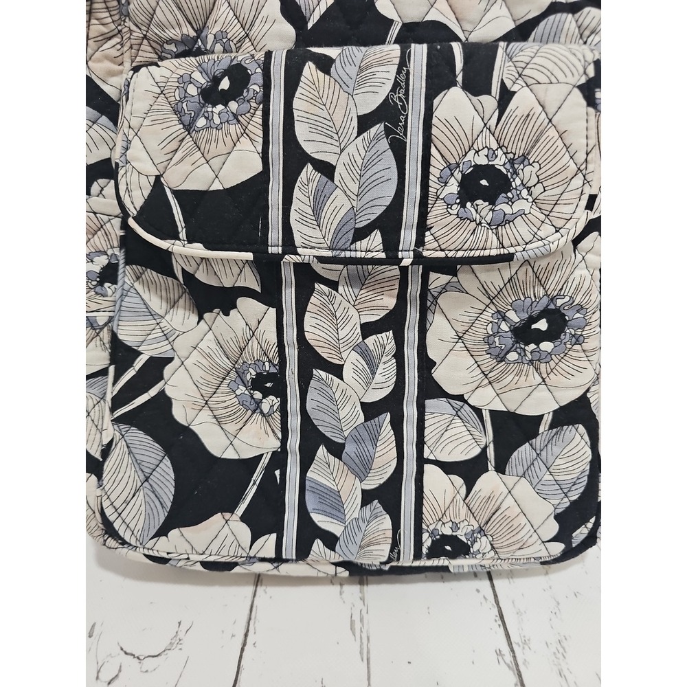 Vera Bradley Camellia Pattern Quilted Backpack - Picture 4 of 15